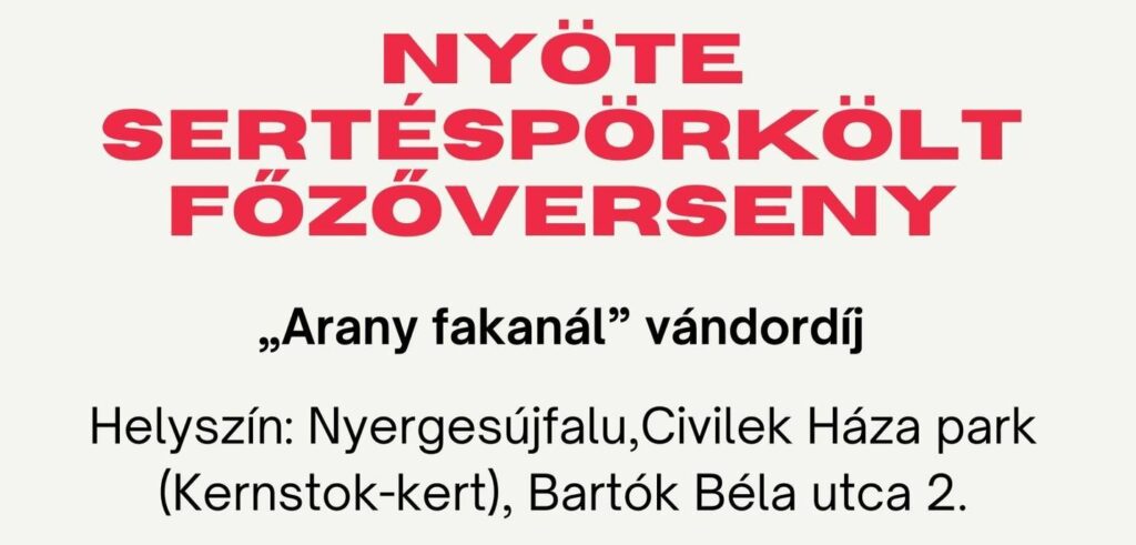 Sertéspörkölt-főzőverseny -